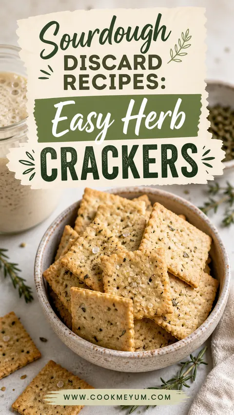 Sourdough Discard Recipes: Easy Herb Crackers