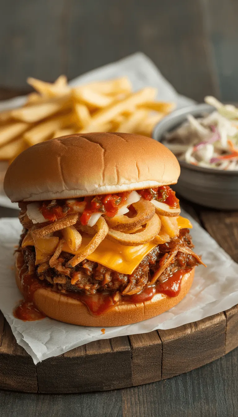 Spicy BBQ Burgers for Hamburger Day Celebrations
