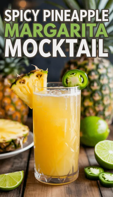 Spicy Pineapple Margarita Mocktail