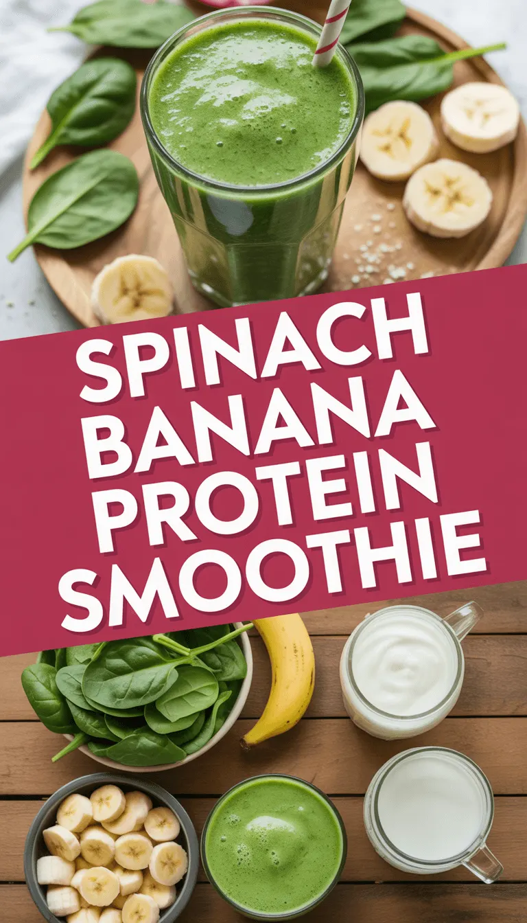 Spinach Banana Protein Smoothie – Energizing & Delicious!
