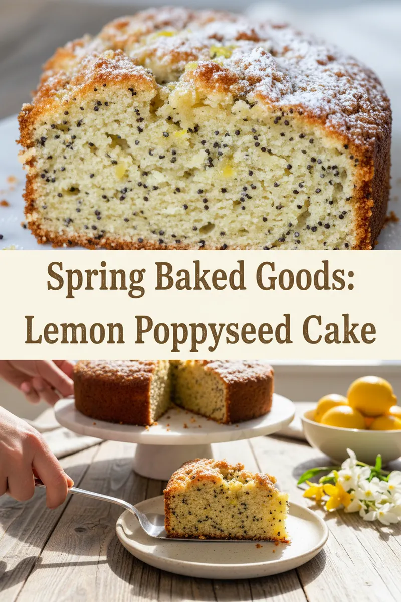 Spring Baked Goods: Lemon Poppyseed Cake