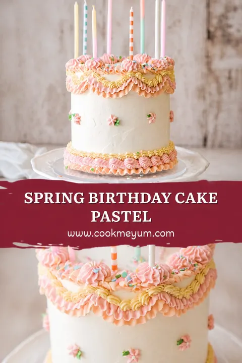 Spring Birthday Cake Pastel – Perfect for Celebrations