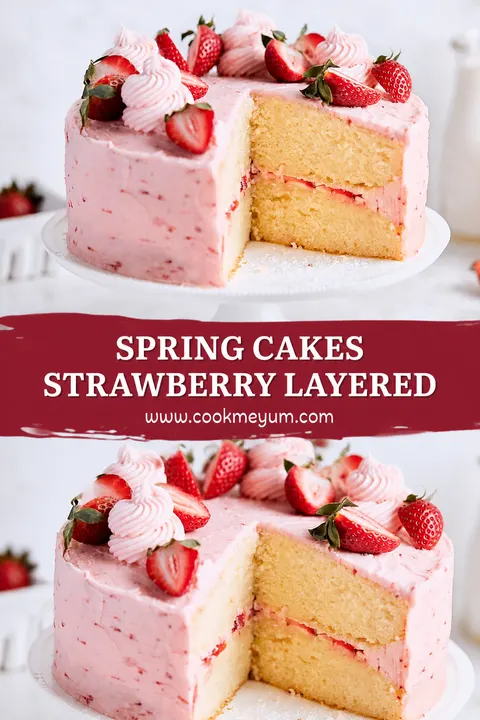 Spring Cakes Strawberry Layered – Perfect for Summer