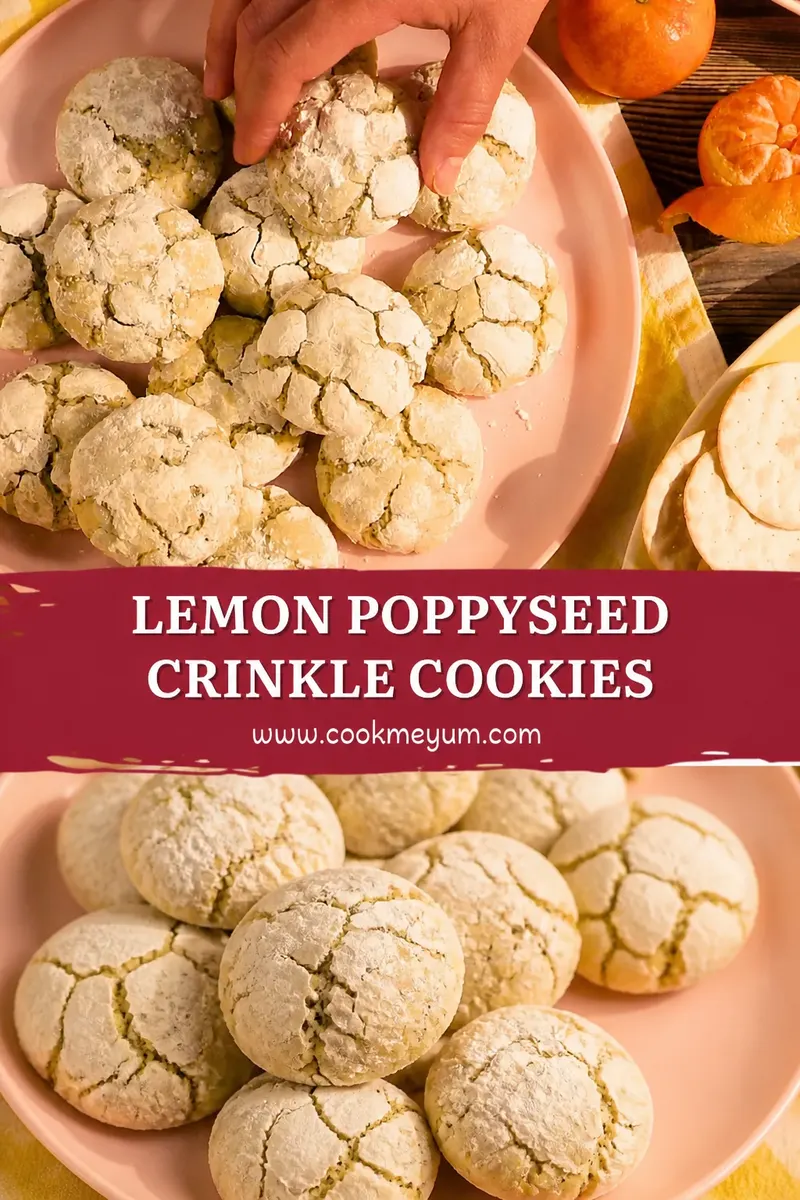 Spring Cookies Lemon Poppyseed Crinkle – Perfect for Easter