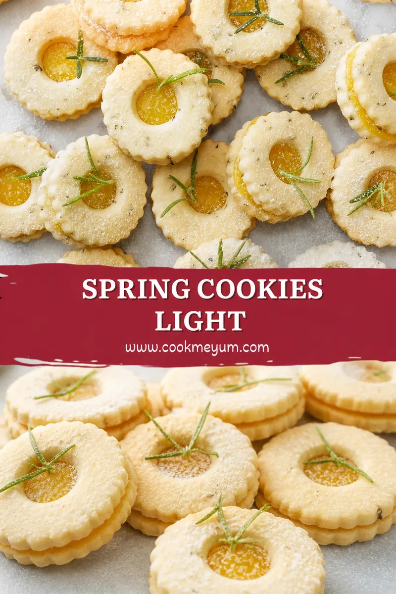 Spring Cookies Light – Pistachio and Lemon Zest