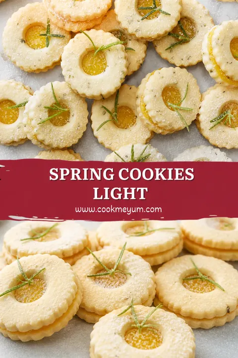 Spring Cookies Light – Pistachio and Lemon Zest