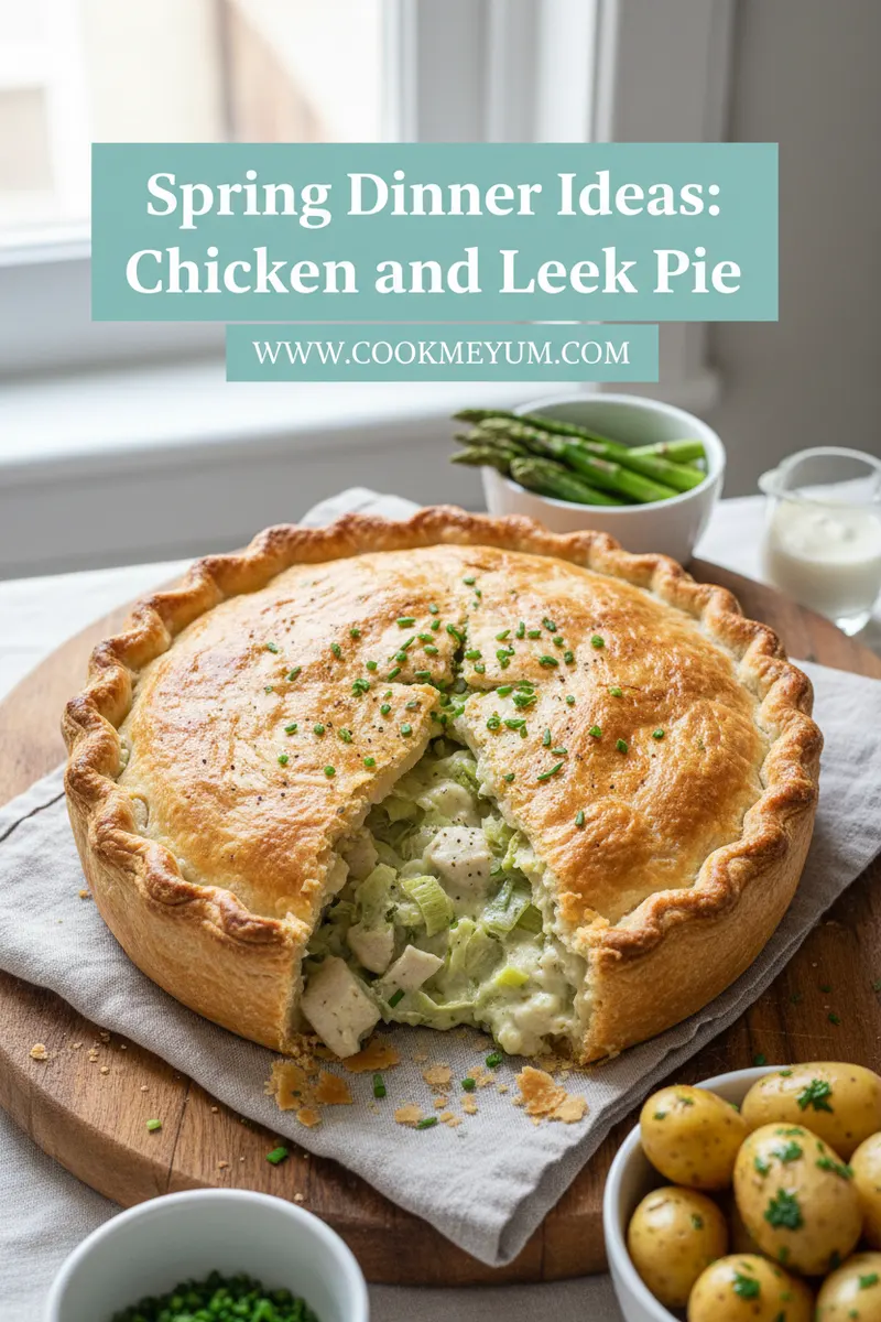 Spring Dinner Ideas: Chicken and Leek Pie