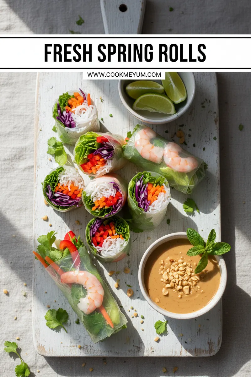 Spring Lunch Ideas: Fresh Spring Rolls