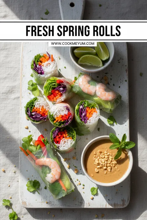 Spring Lunch Ideas: Fresh Spring Rolls