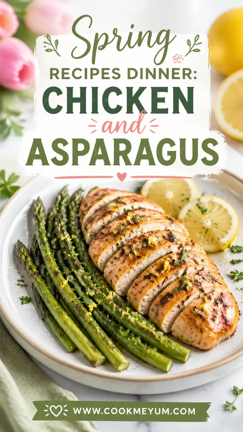 Spring Recipes Dinner: Chicken and Asparagus