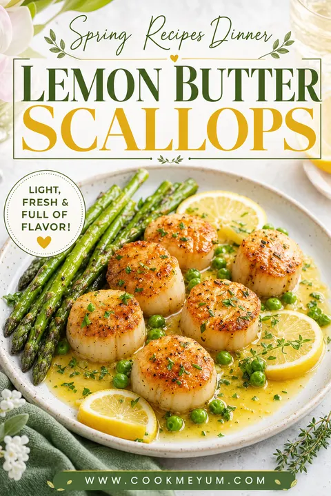 Spring Recipes Dinner: Lemon Butter Scallops