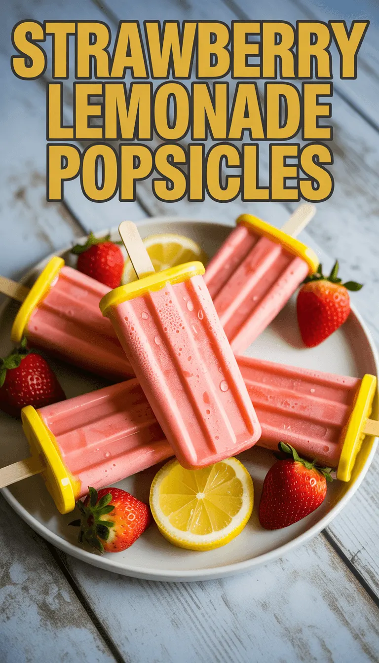 Strawberry Lemonade Popsicles – Refreshing and Easy to Make!