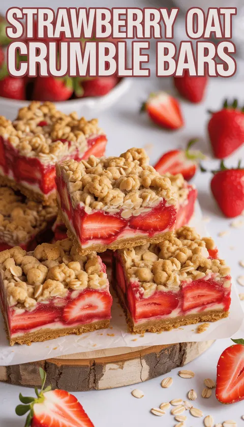 Strawberry Oat Crumble Bars – Easy, Delicious & Perfect for Any Occasion!