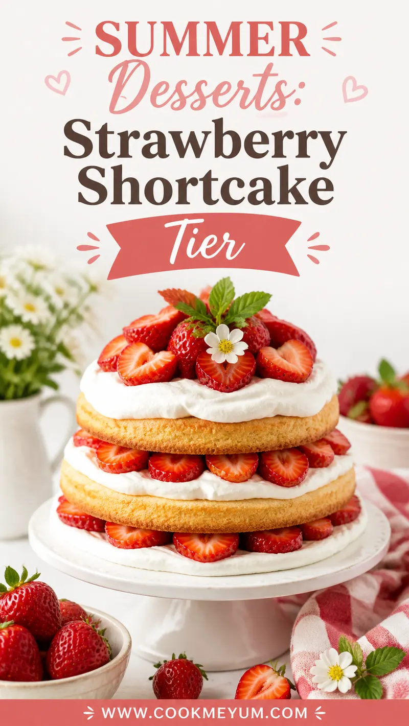 Summer Desserts: Strawberry Shortcake Tier