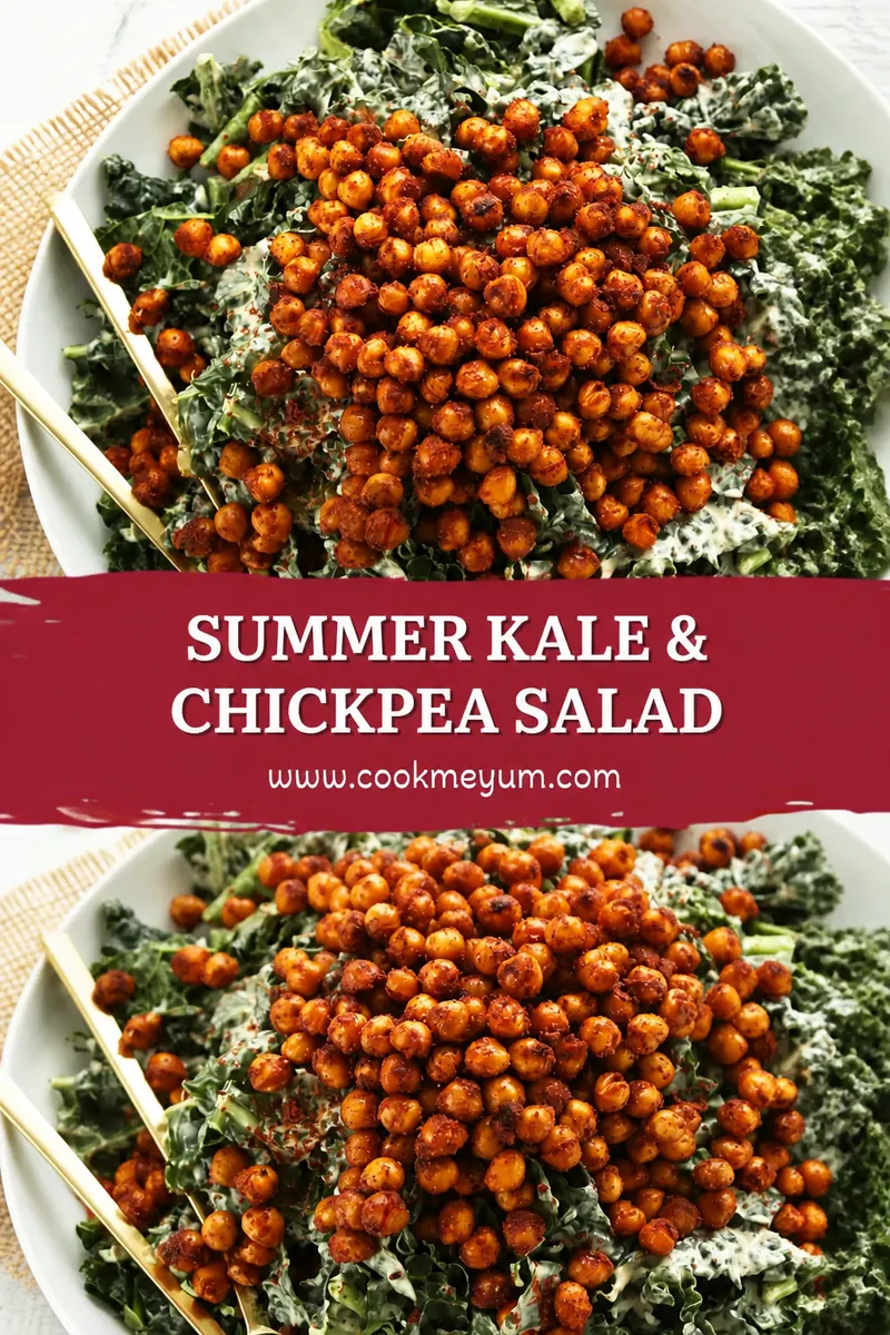 Summer Kale & Chickpea Salad – Light and High-Protein