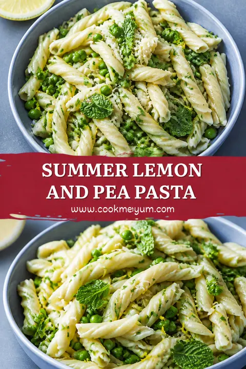 Summer Lemon and Pea Pasta – Light and Refreshing