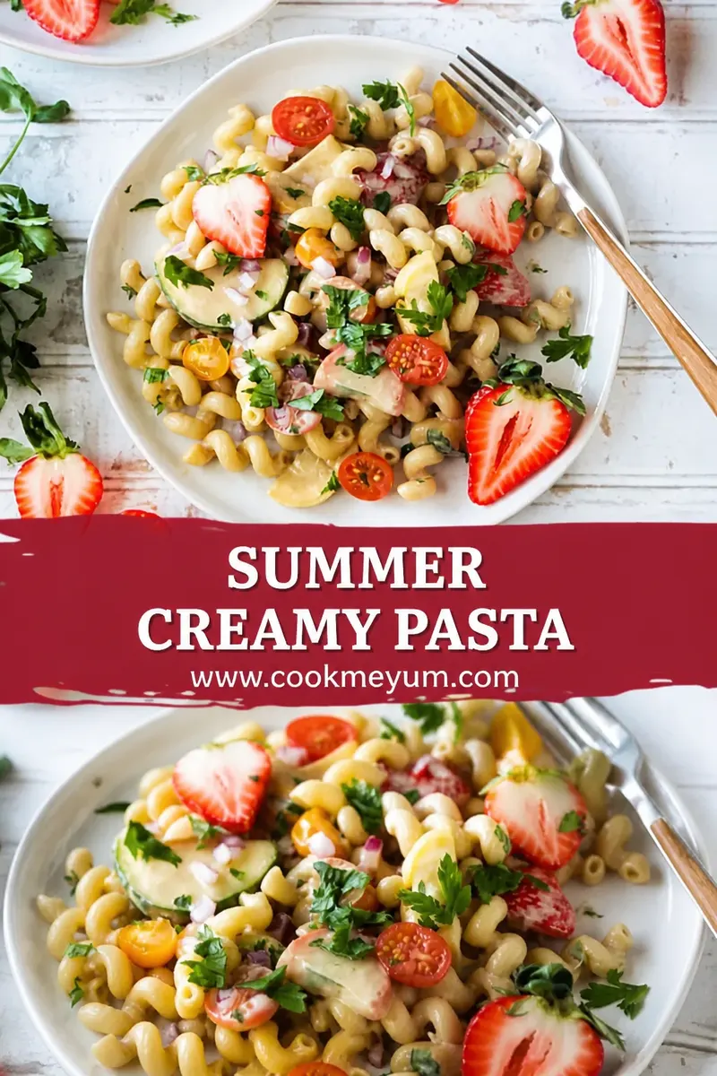 Summer Pasta Creamy – Perfect for Family Dinner