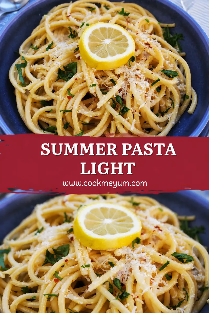 Summer Pasta Light – Perfect for Warm Evenings