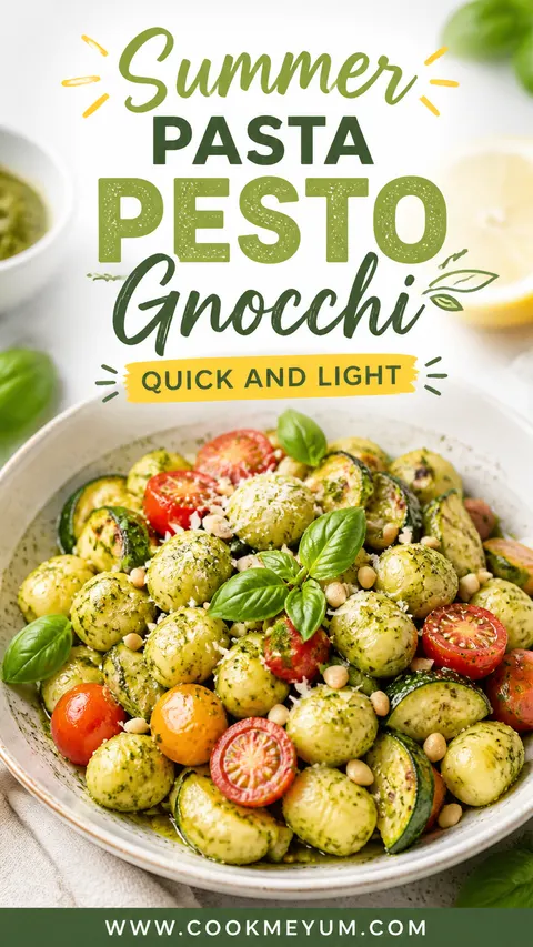 Summer Pasta Pesto Gnocchi – Quick and Light