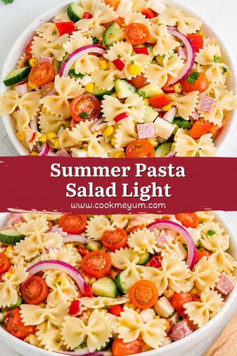 Summer Pasta Salad Light – Perfect for Warm Days