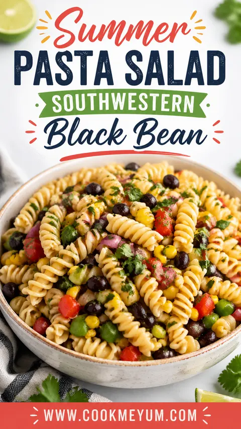 Summer Pasta Salad: Southwestern Black Bean