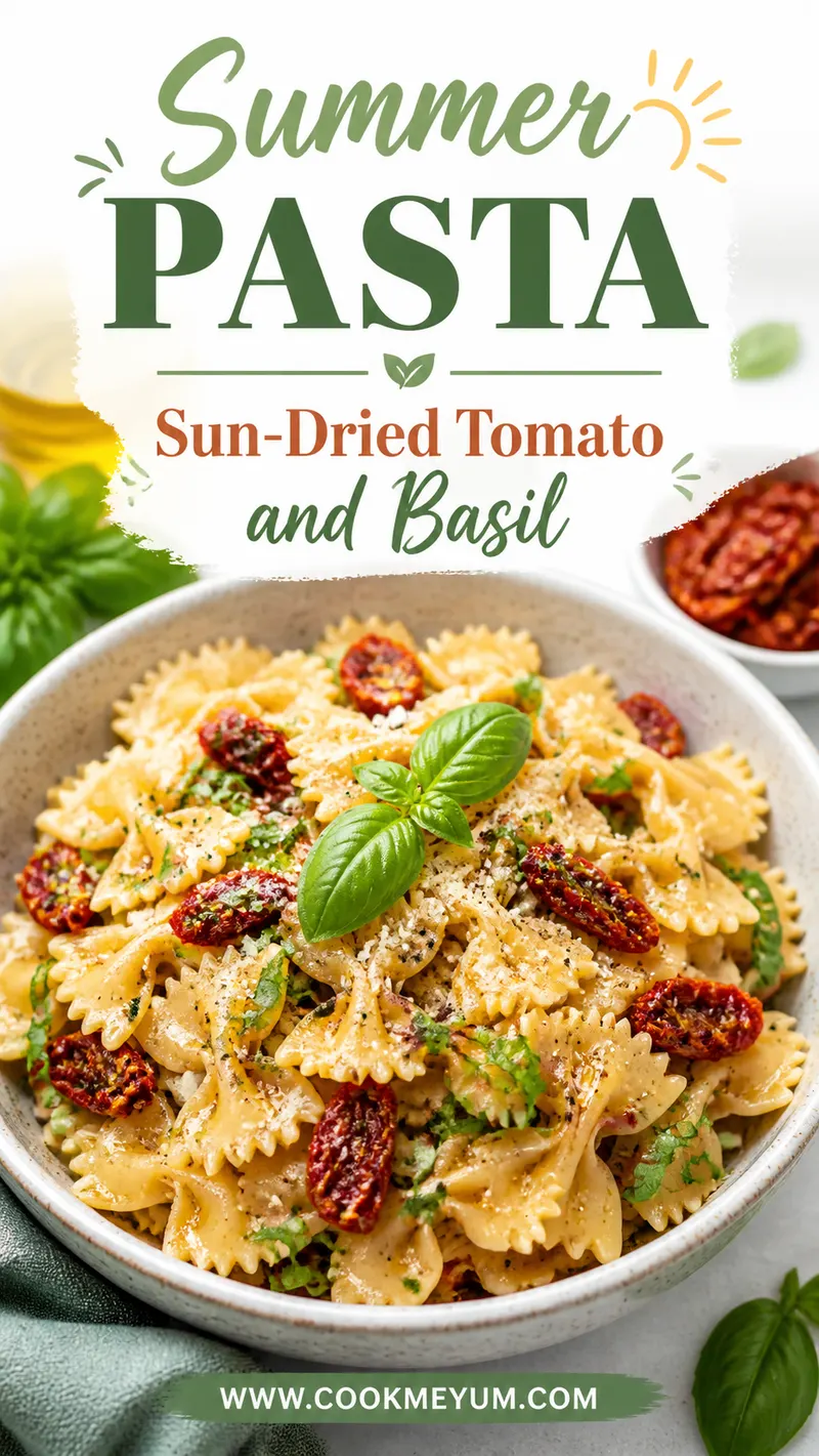Summer Pasta: Sun-Dried Tomato and Basil