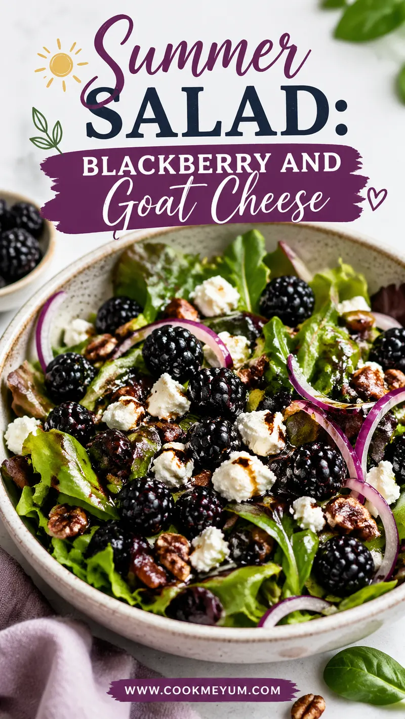Summer Salad: Blackberry and Goat Cheese