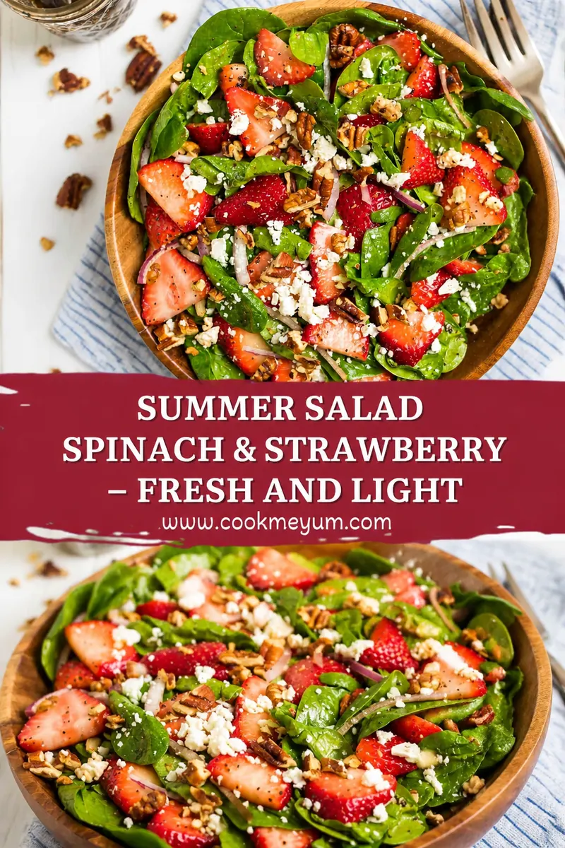 Summer Salad Spinach & Strawberry – Fresh and Light