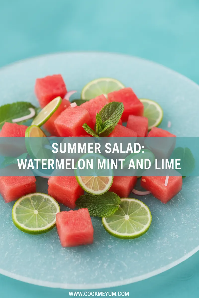 Summer Salad: Watermelon Mint and Lime