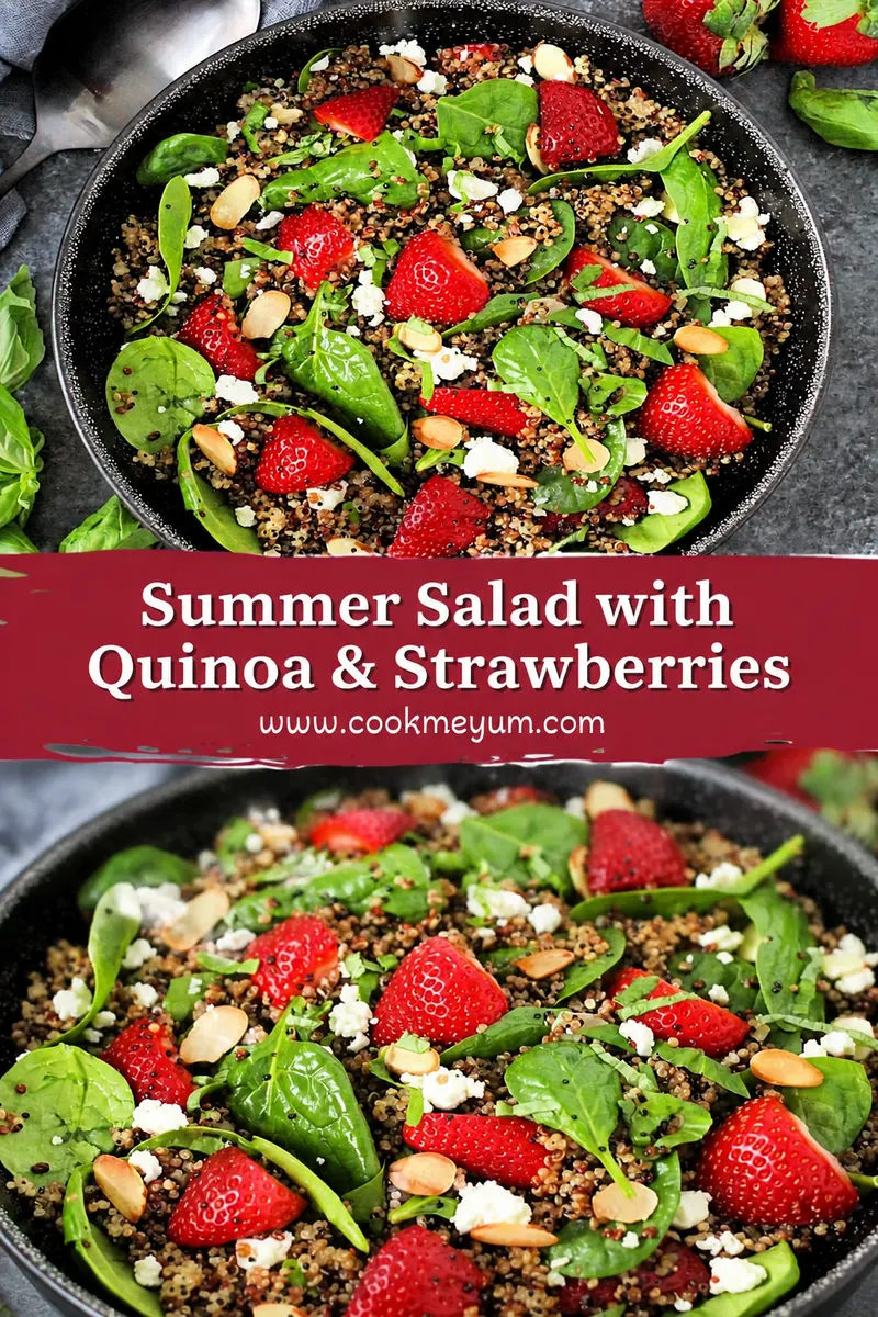 Summer Salad with Quinoa & Strawberries – Light & Refreshing