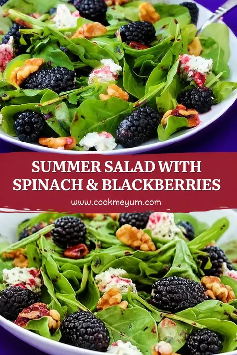 Summer Salad with Spinach & Blackberries – Fresh and Light