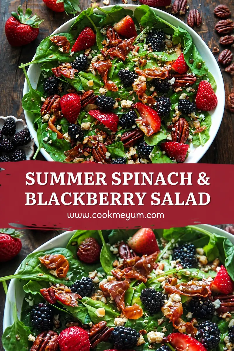 Summer Salad with Spinach & Blackberry – Light and Refreshing