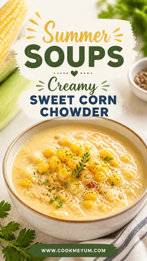 Summer Soups: Creamy Sweet Corn Chowder