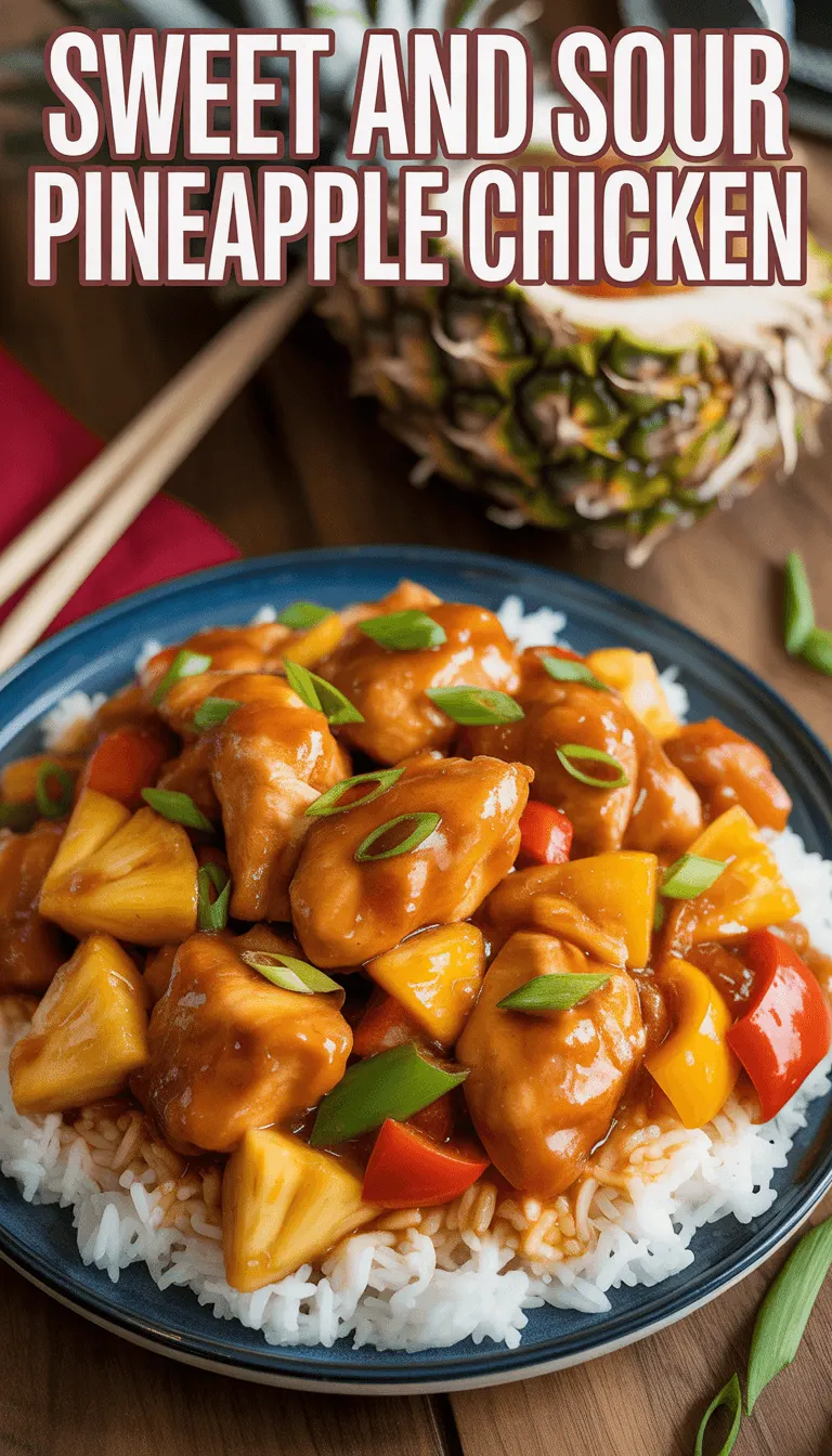Sweet and Sour Pineapple Chicken – A Flavorful Dish for Any Occasion!