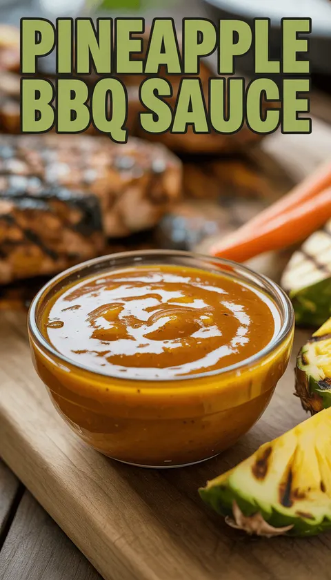 Sweet and Tangy Pineapple BBQ Sauce
