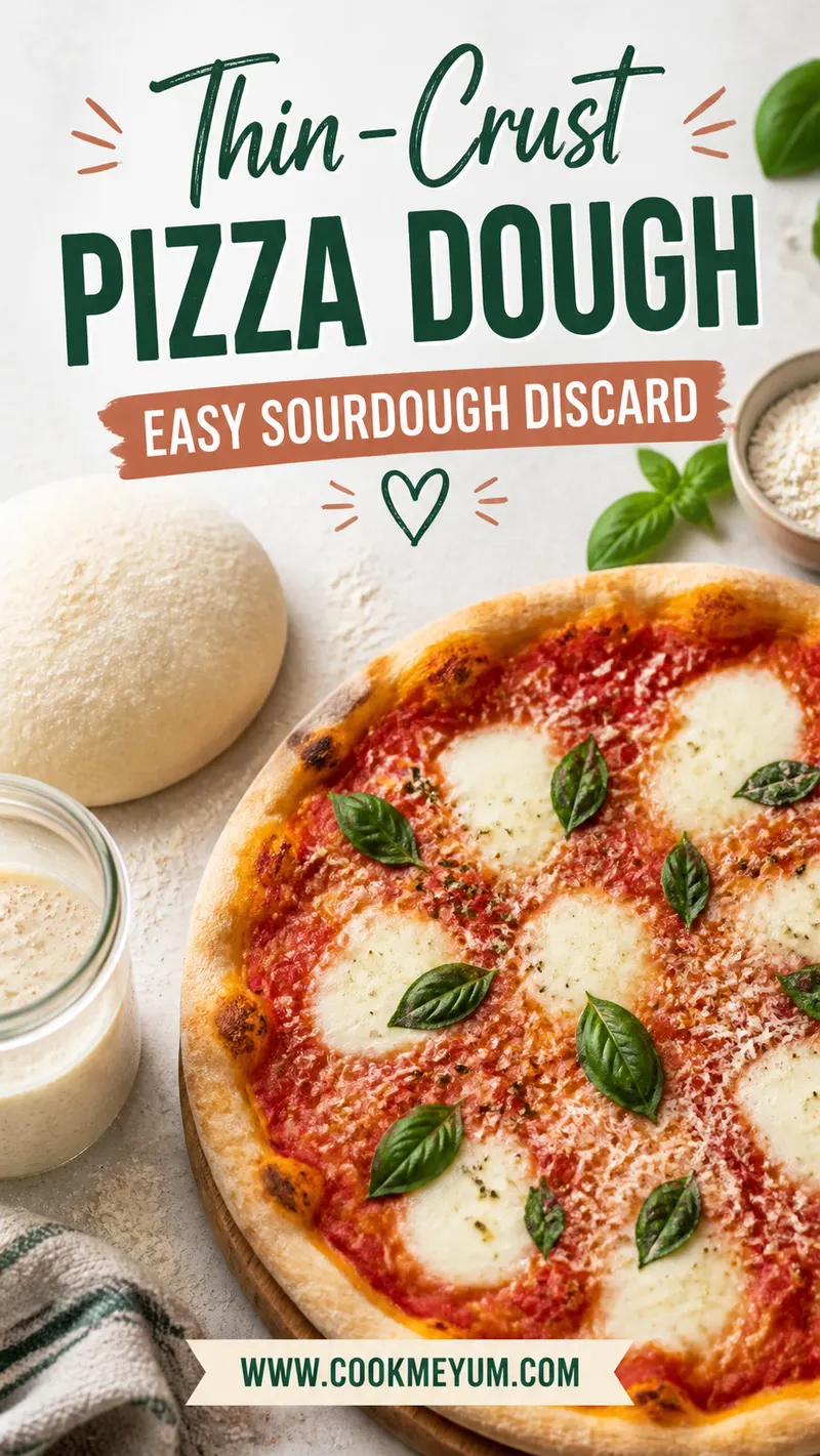 Thin-Crust Pizza Dough – Easy Sourdough Discard