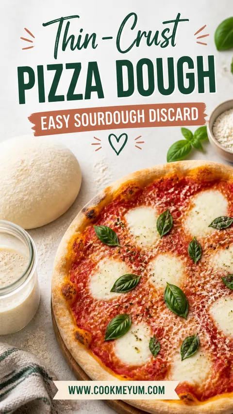 Thin-Crust Pizza Dough – Easy Sourdough Discard