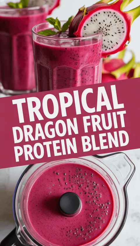 Tropical Dragon Fruit Protein Blend – Refreshing & Energizing!