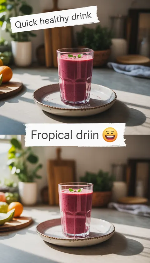Tropical Fruit Protein Smoothie – Refreshing and Healthy!