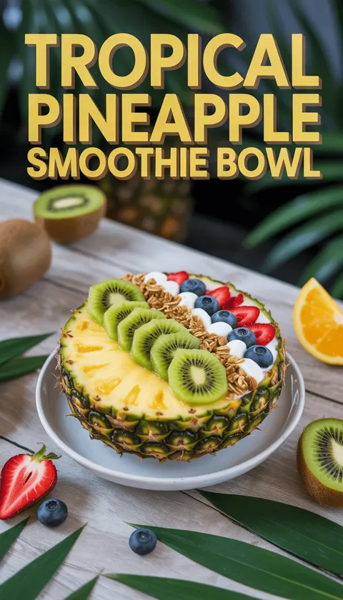 Tropical Pineapple Smoothie Bowl – Refreshing & Energizing!