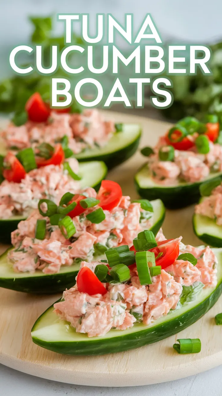 Tuna Cucumber Boats