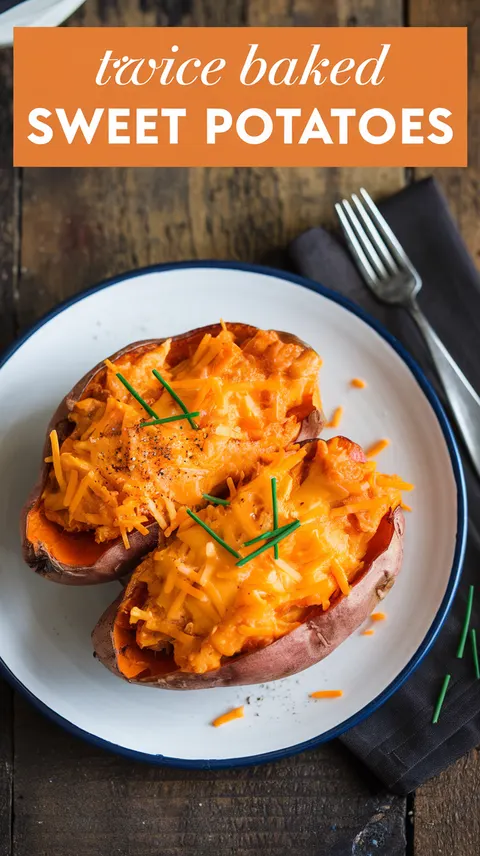 Twice Baked Sweet Potatoes
