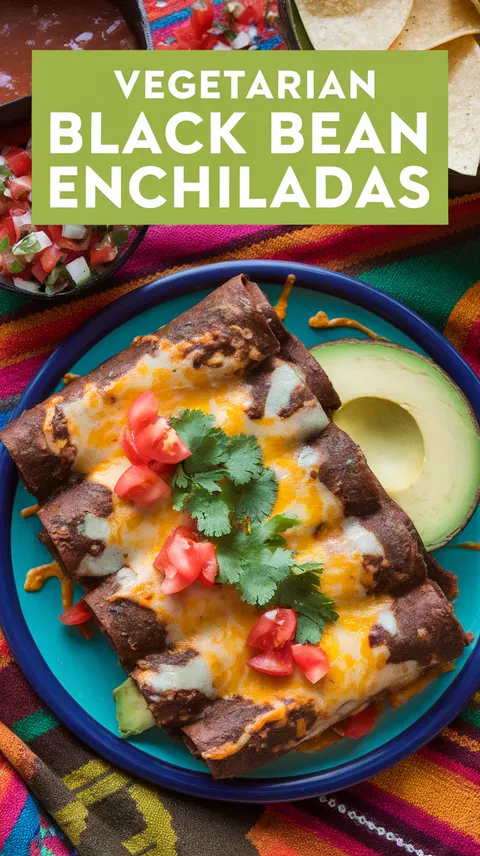 Vegetarian Black Bean Enchiladas