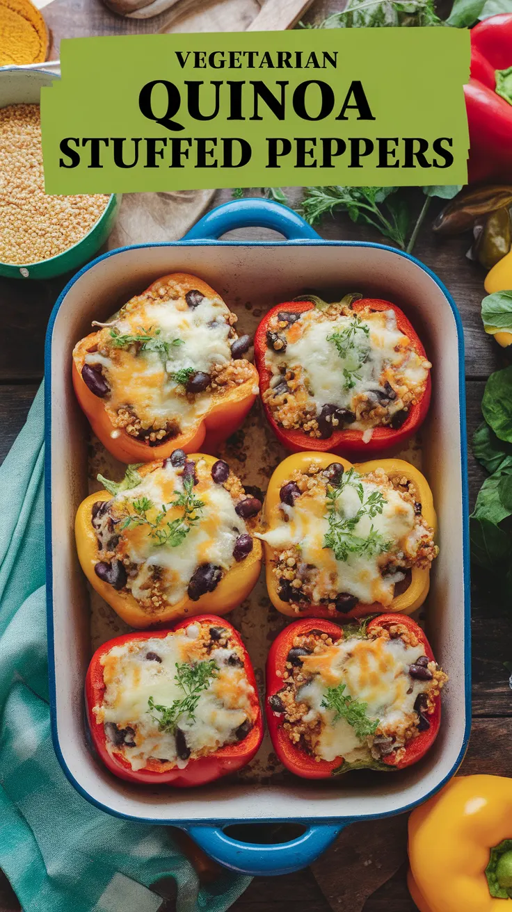 Vegetarian Quinoa Stuffed Peppers