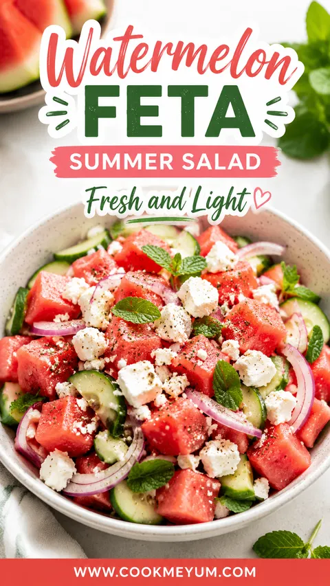 Watermelon Feta Summer Salad – Fresh and Light