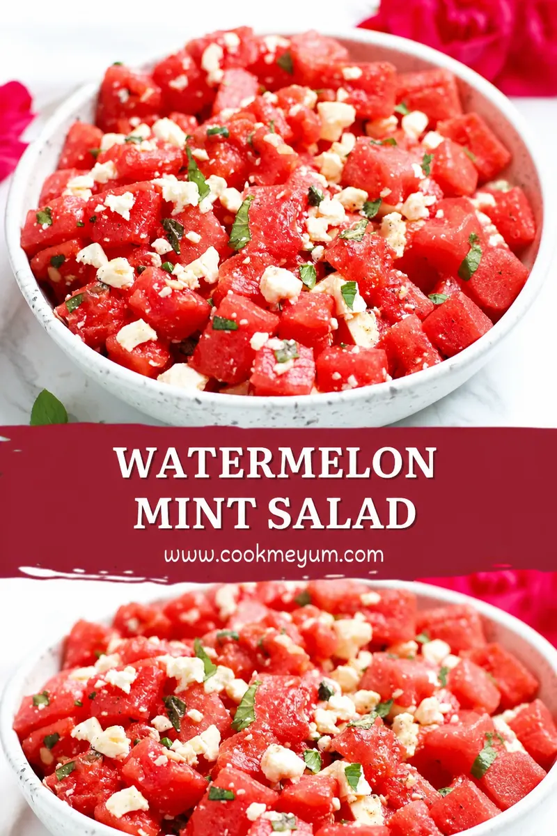 Watermelon Mint Salad Refreshing – Perfect for Summer