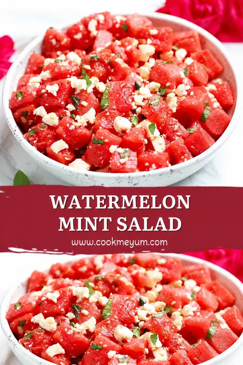 Watermelon Mint Salad Refreshing – Perfect for Summer