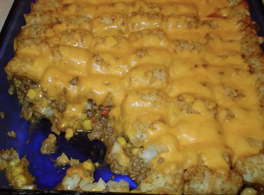 Taco Tater Tot Casserole