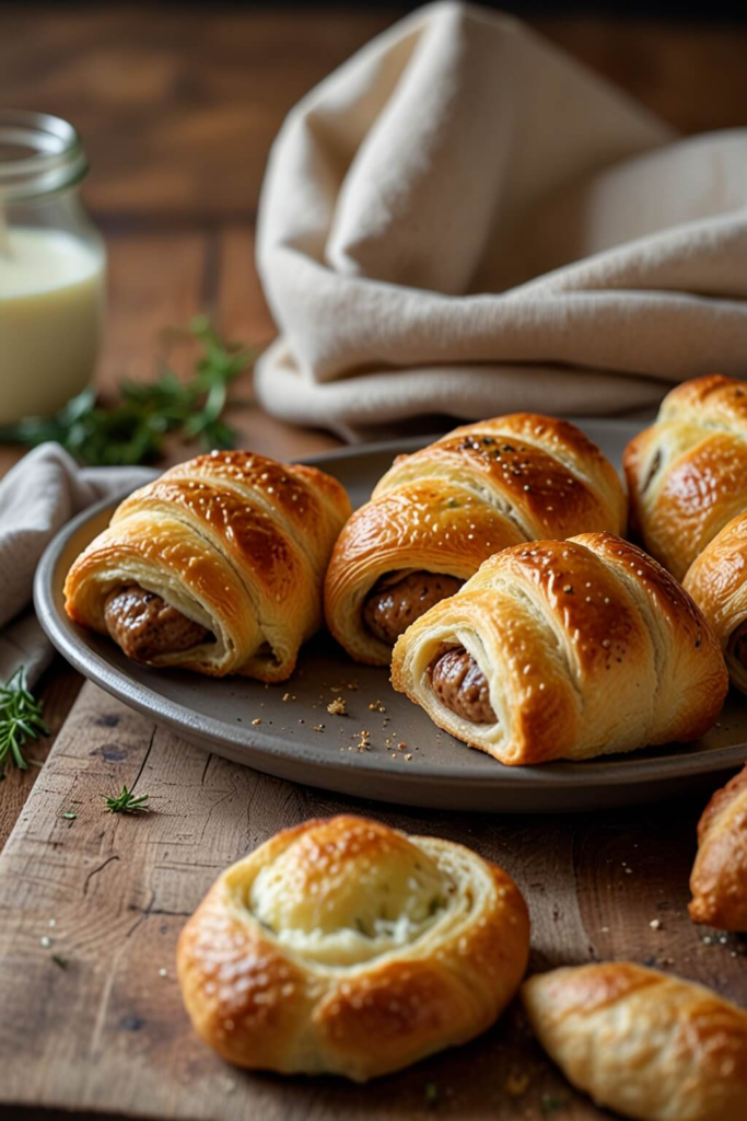 Breakfast Sausage Crescent Rolls