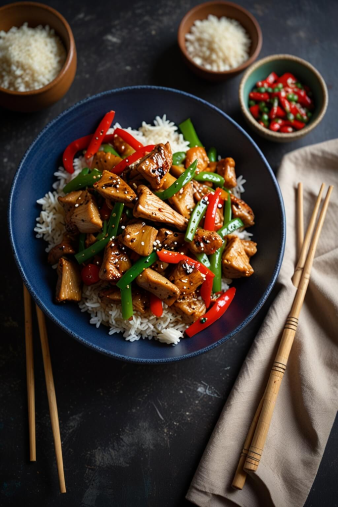 Restaurant-Style Black Pepper Chicken Stir-Fry